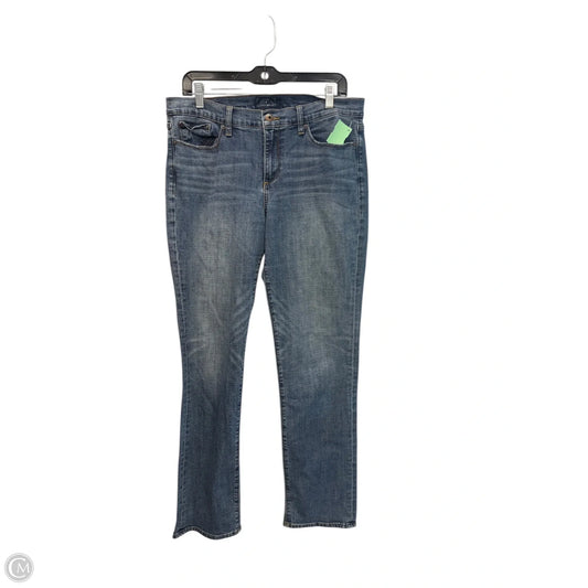 Jeans Straight By Lucky Brand In Blue Denim, Size: 14