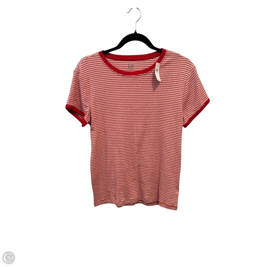 Top Short Sleeve By Gap In Red, Size: L