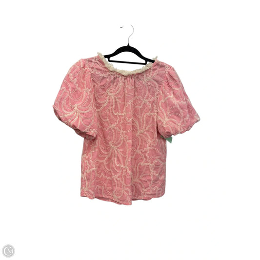 Top Short Sleeve By Voy In Floral Print, Size: M