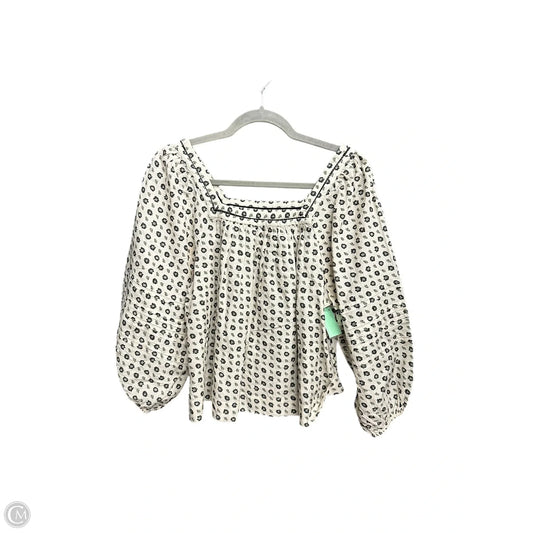 Top Long Sleeve By Madewell In Floral Print, Size: Xs