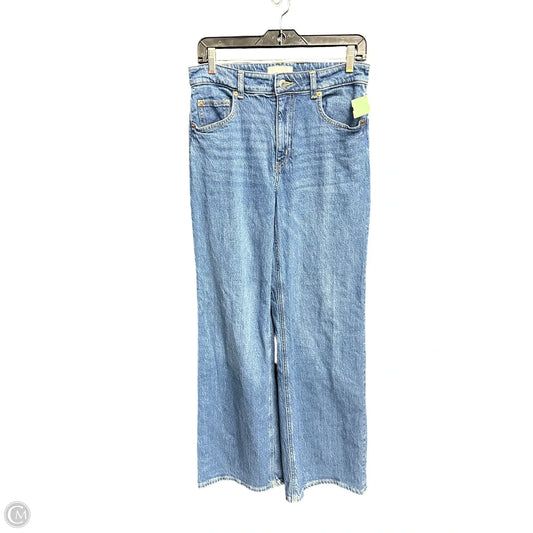 Jeans Wide Leg By H&m In Blue Denim, Size: 6