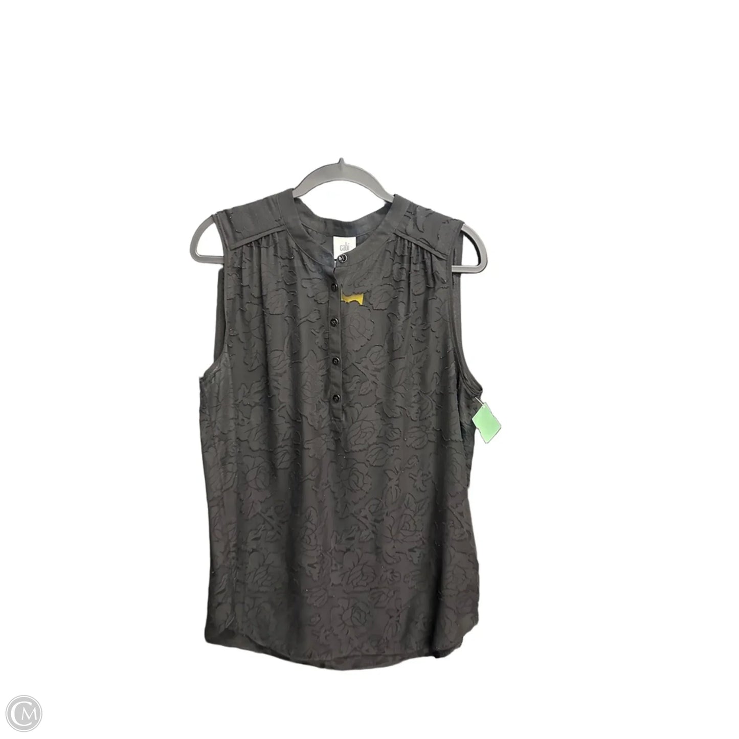 Top Sleeveless By Cabi In Black, Size: L