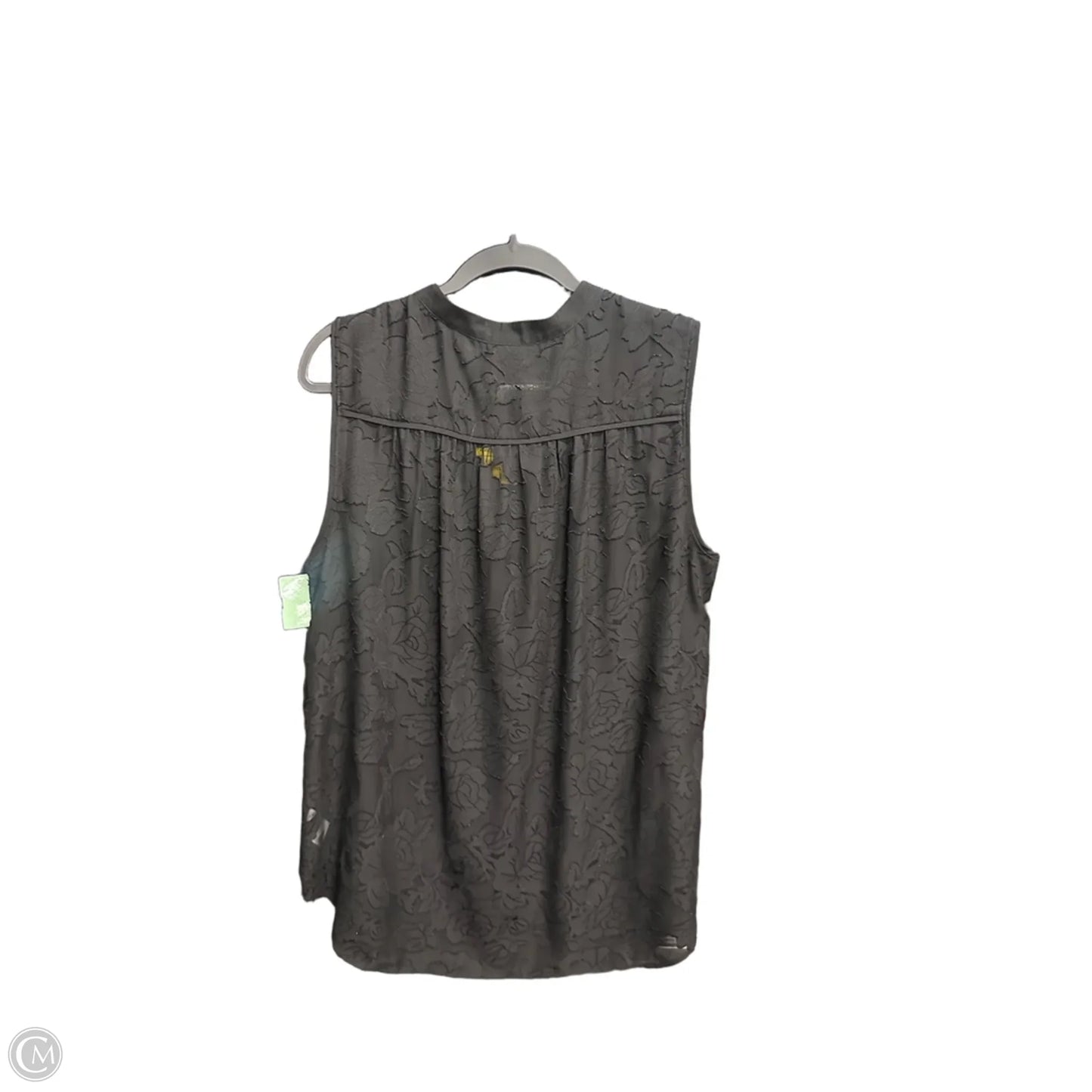 Top Sleeveless By Cabi In Black, Size: L