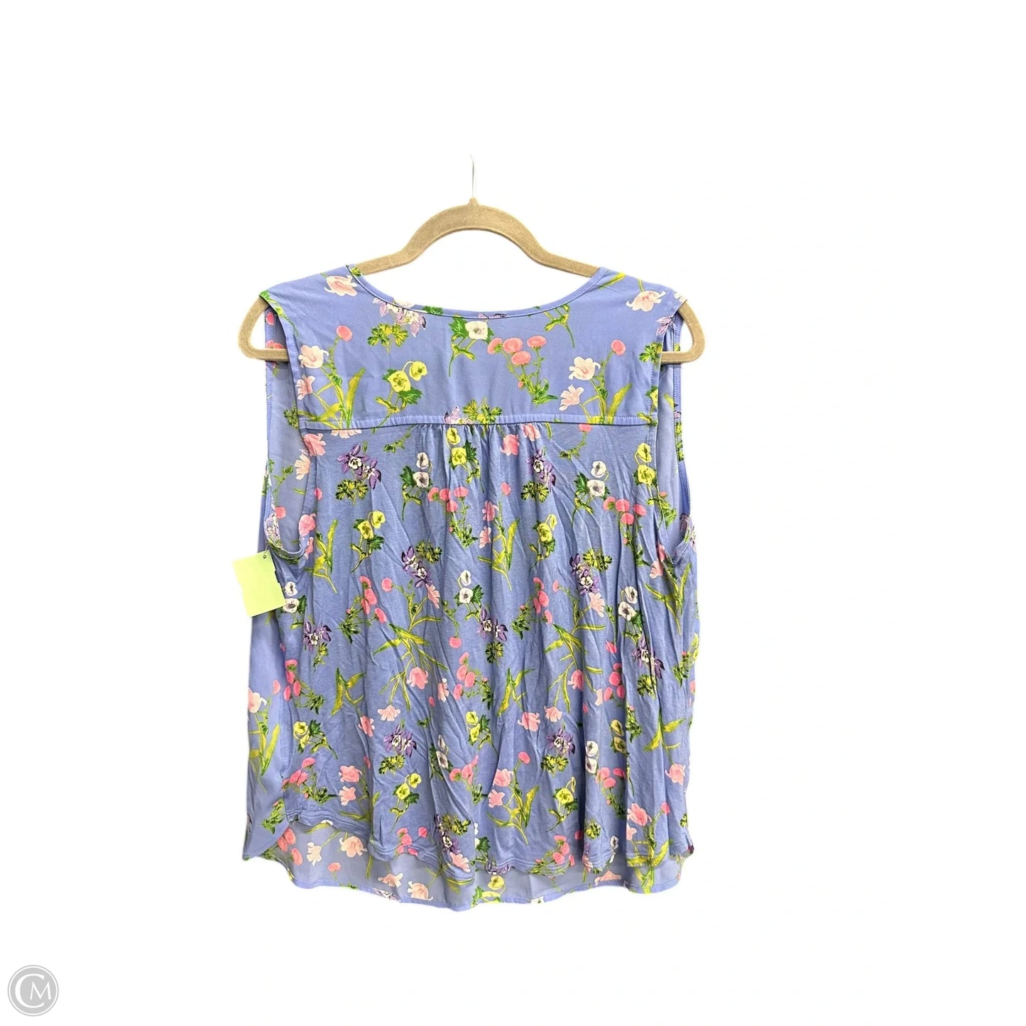 Top Sleeveless By Loft In Blue, Size: L