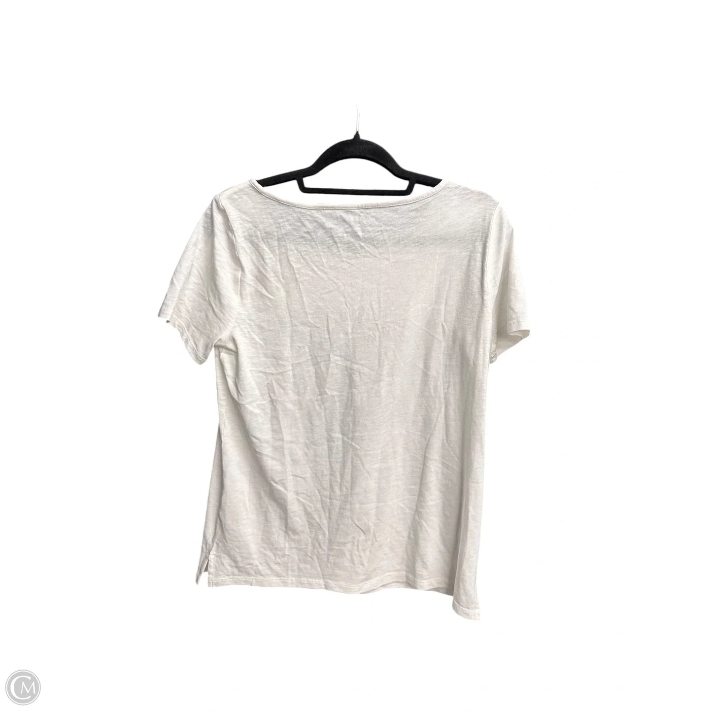 Top Short Sleeve By Talbots In White, Size: S