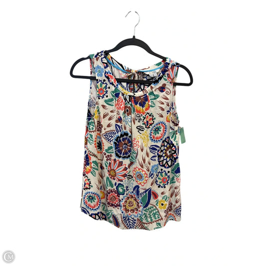 Top Sleeveless By Boden In Floral Print, Size: M