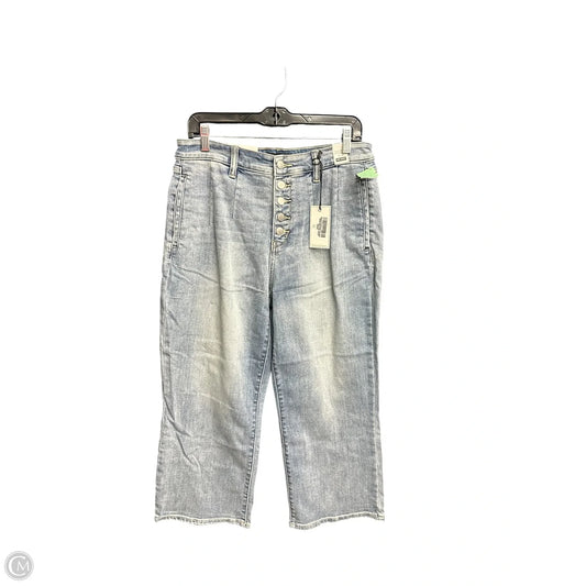 Jeans Wide Leg By Judy Blue In Blue Denim, Size: 12