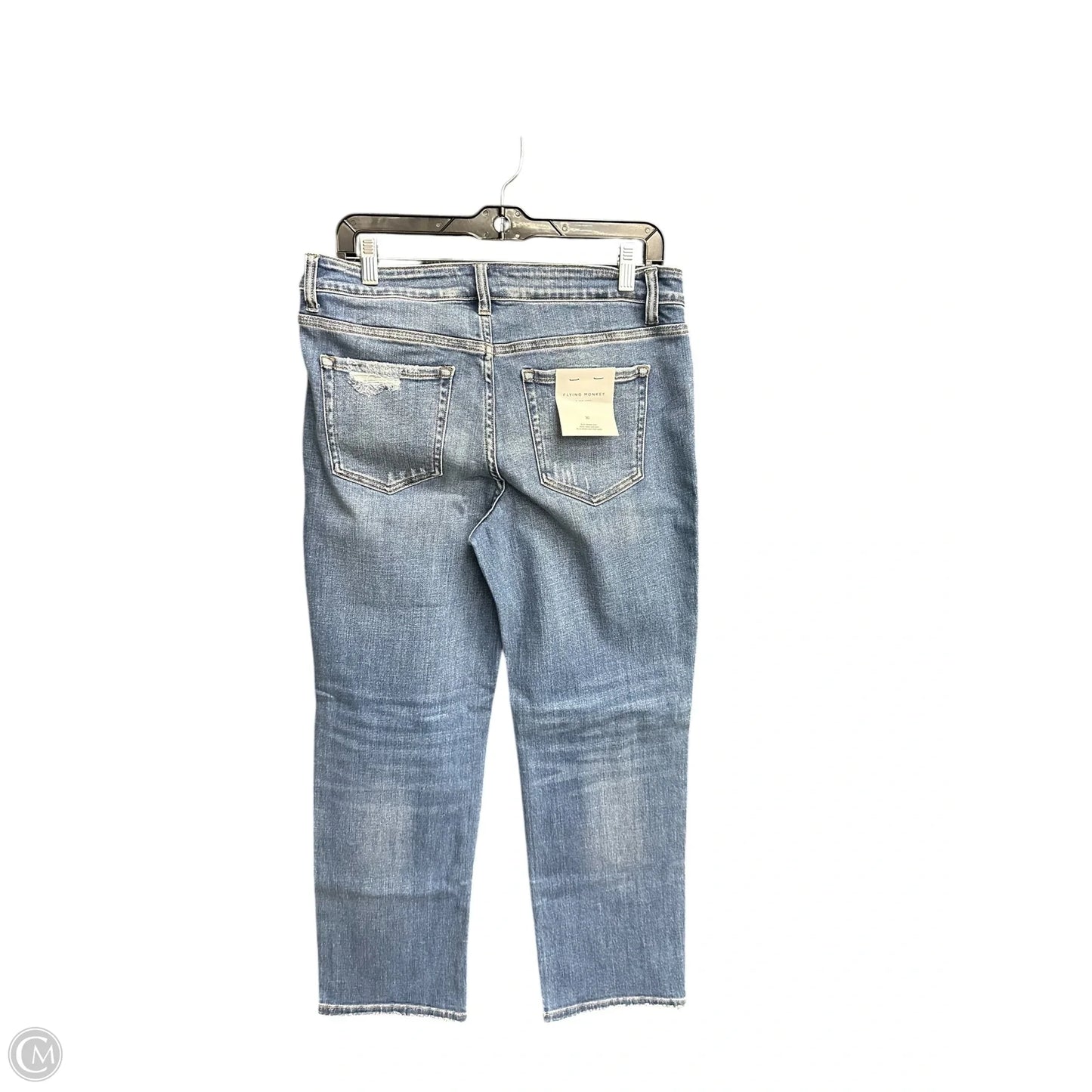 Jeans Straight By Flying Monkey In Blue Denim, Size: 8