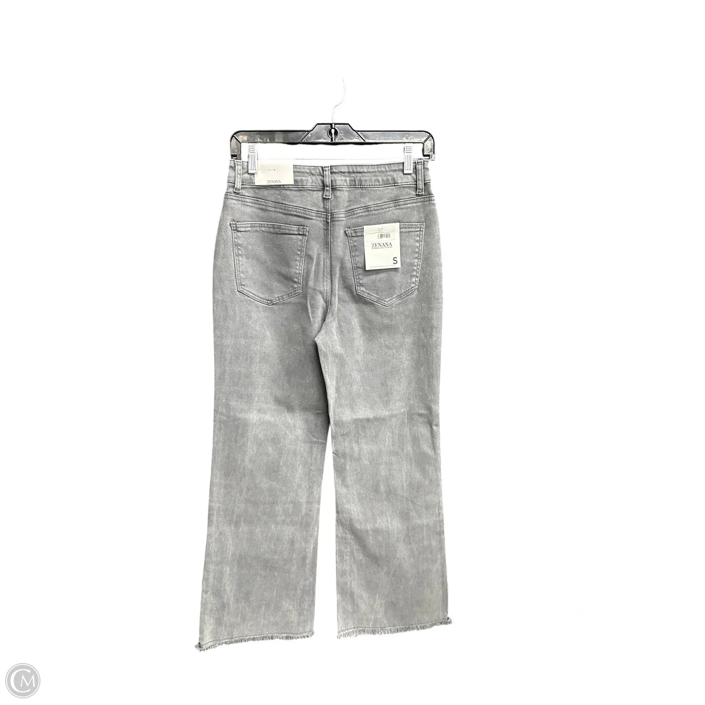 Jeans Straight By Zenana In Grey Denim, Size: 4