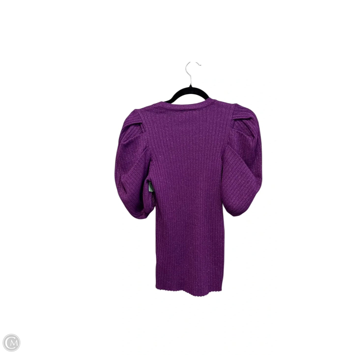Top Short Sleeve By Flying Tomato In Purple, Size: L
