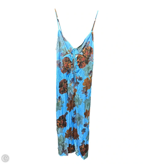 Dress Casual Midi By Top Shop In Floral Print, Size: M