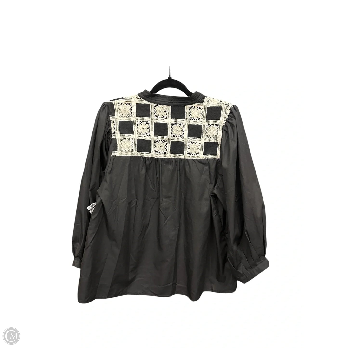 Top Long Sleeve By Entro In Checkered Pattern, Size: M
