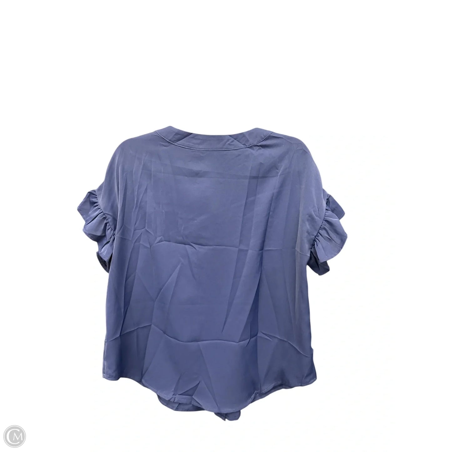 Top Short Sleeve By Clothes Mentor In Navy, Size: L