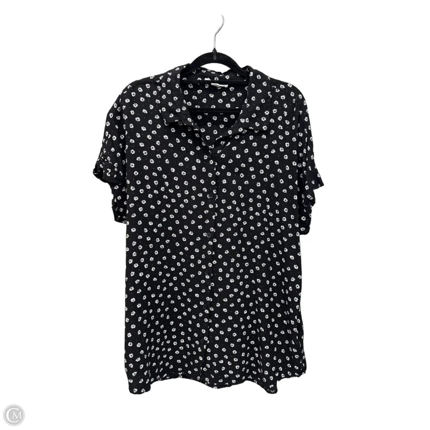 Top Short Sleeve By Beachlunchlounge In Floral Print, Size: L
