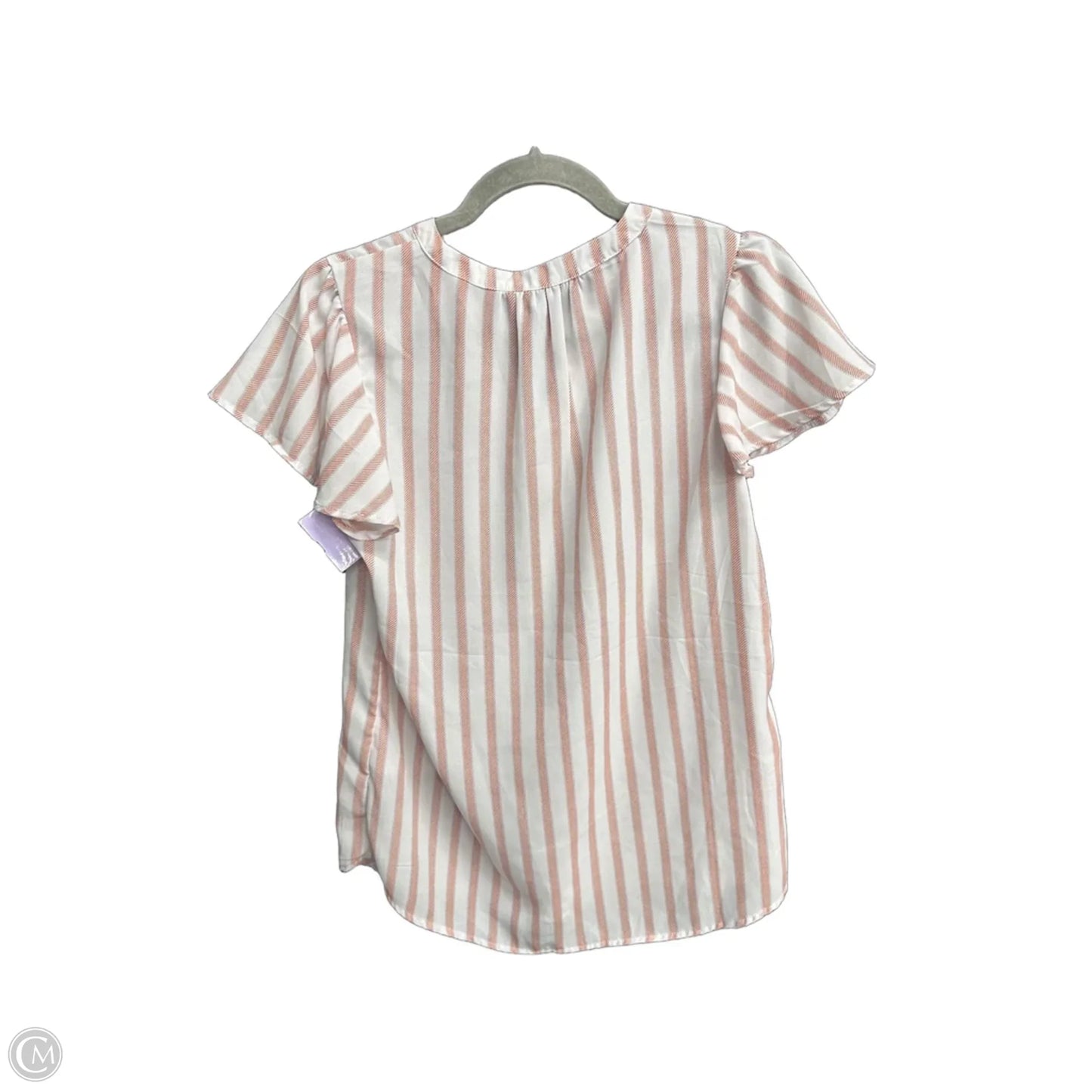 Top Short Sleeve By Maurices In Striped Pattern, Size: Xs