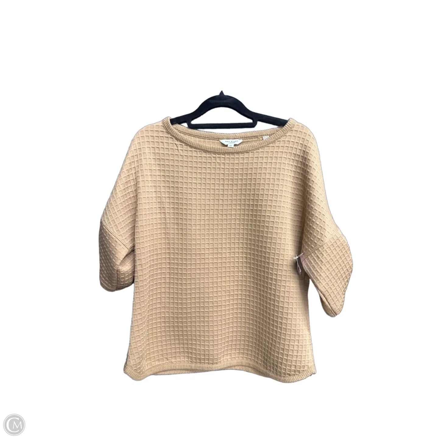 Top Short Sleeve By Max Studio In Brown, Size: Xs
