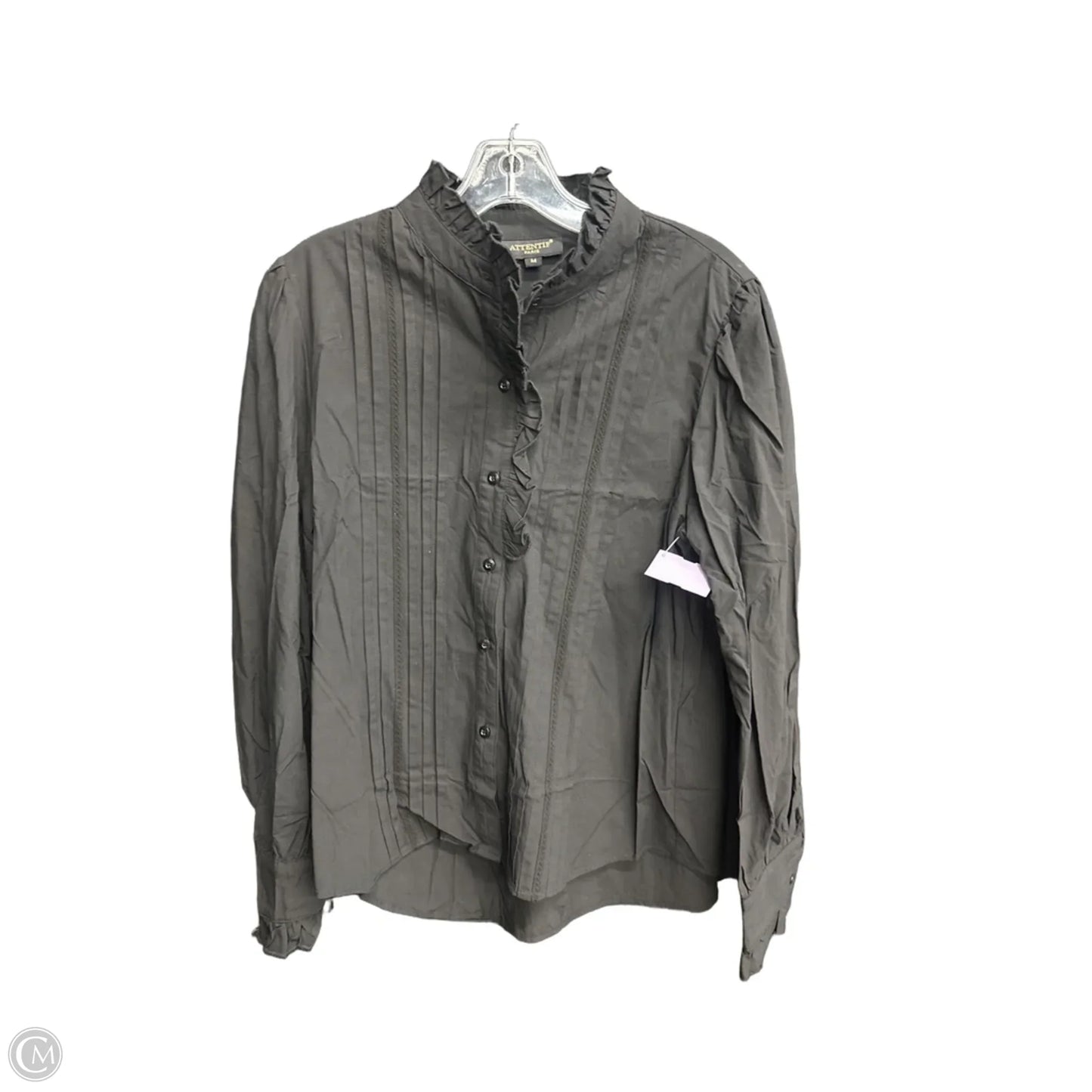 Top Long Sleeve By Clothes Mentor In Black, Size: M