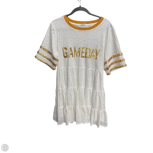 Dress Casual Short By Why Dress In White, Size: S