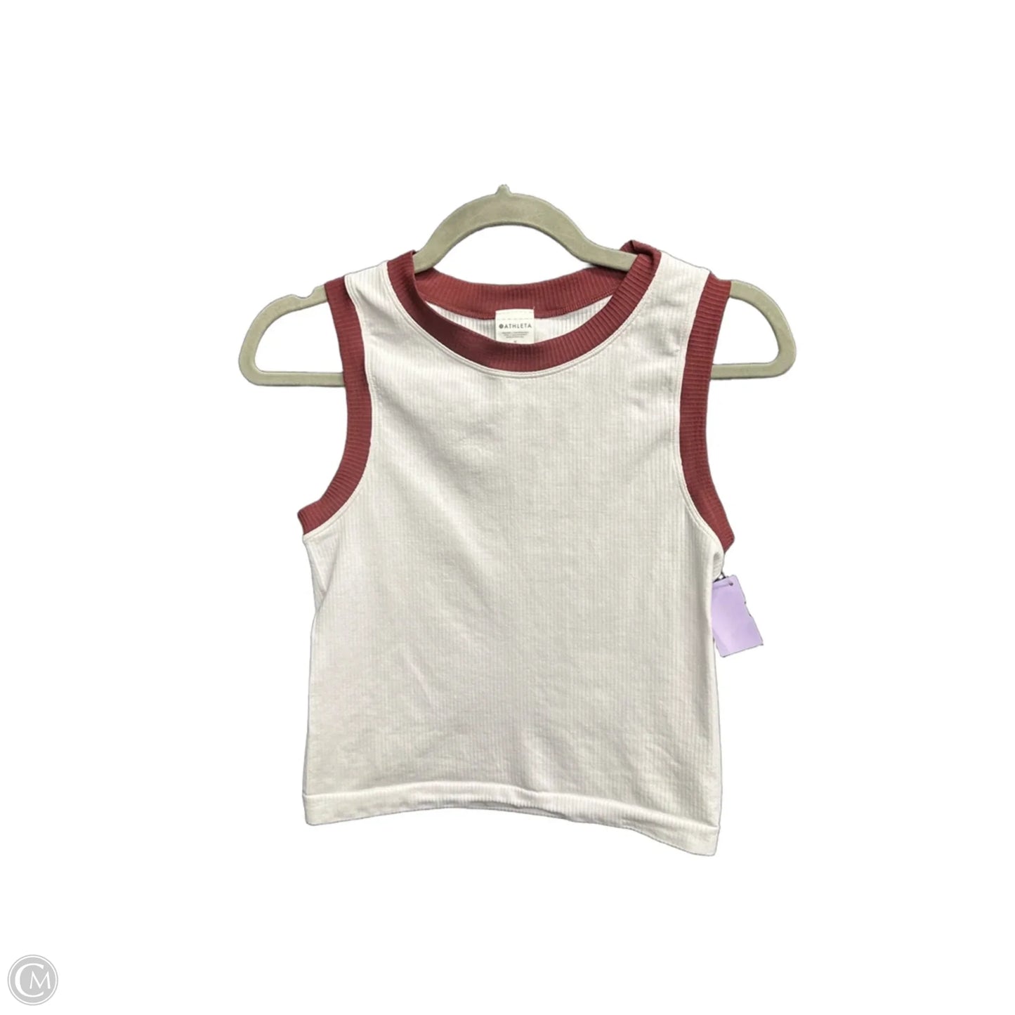 Athletic Tank Top By Athleta In White, Size: M