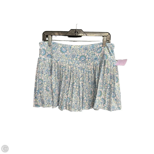 Athletic Skirt By Laura Ashley In Floral Print, Size: Xl