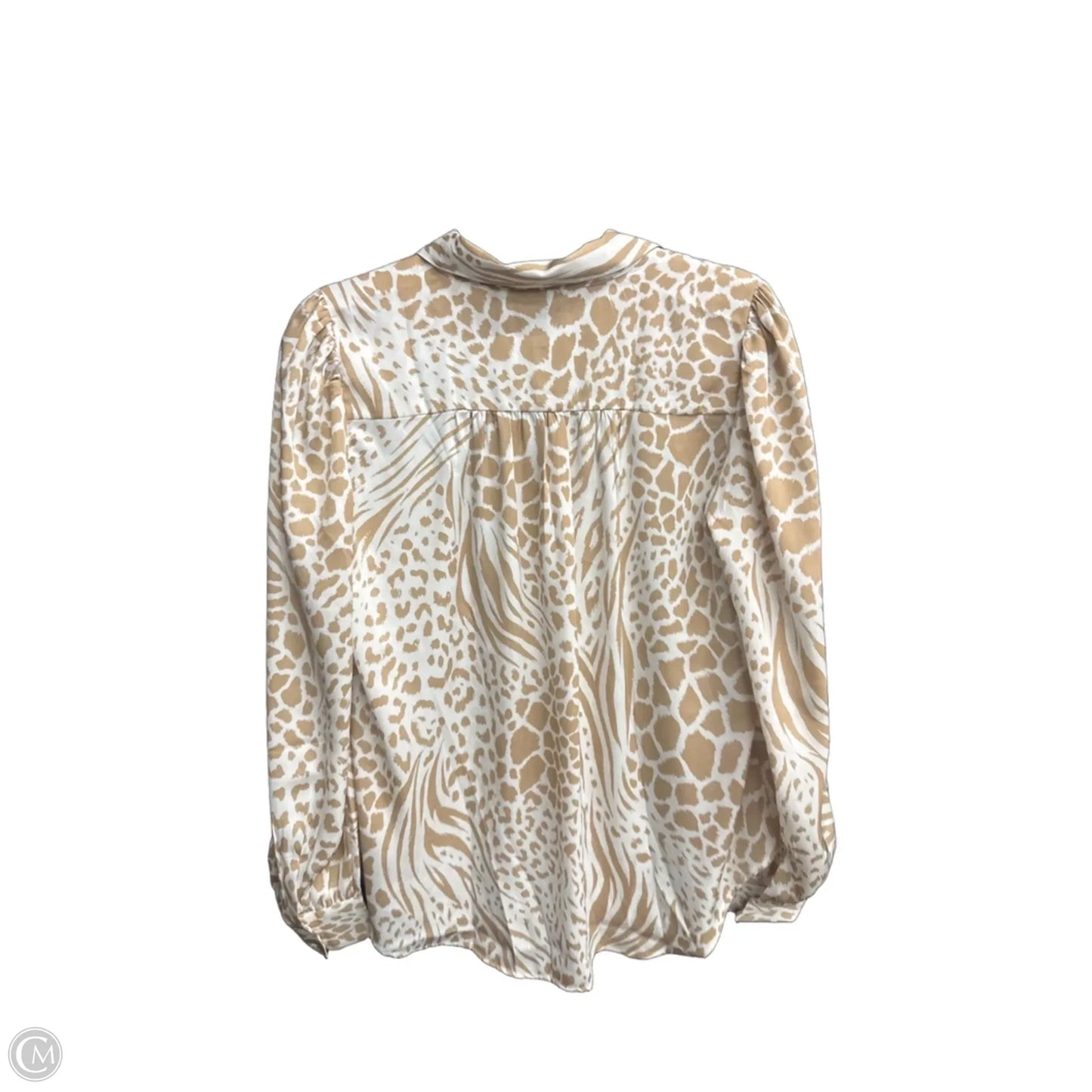 Top Long Sleeve By Ann Taylor In Animal Print, Size: S