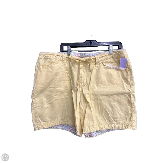 Shorts By Natural Reflections In Yellow, Size: 18