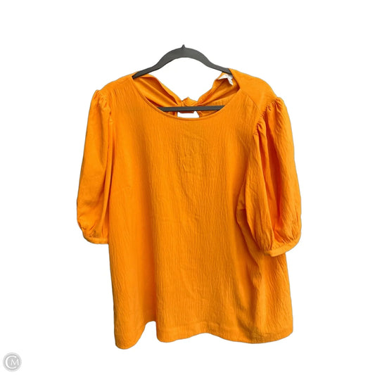 Top Short Sleeve By Crown And Ivy In Orange, Size: Xl