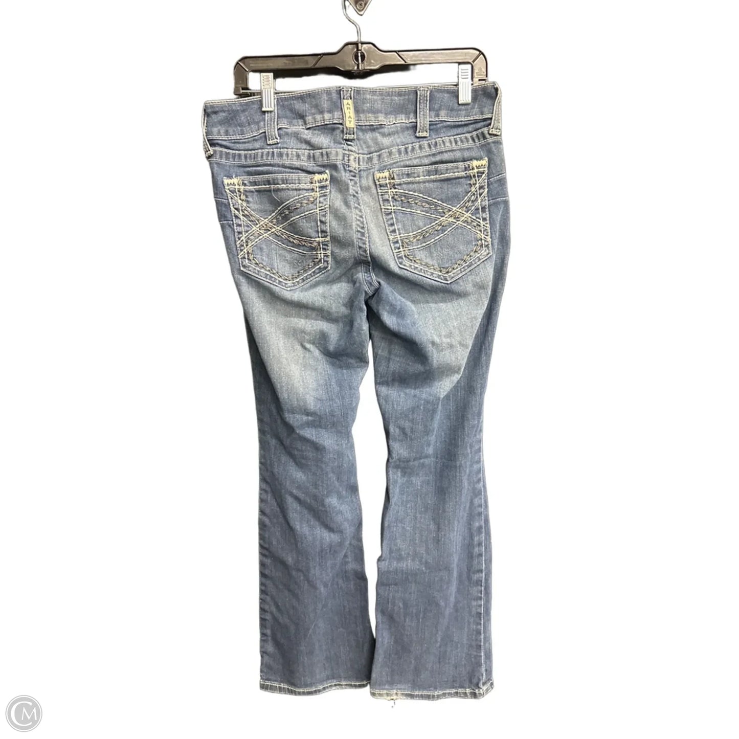 Jeans Boot Cut By Ariat In Blue Denim, Size: 12