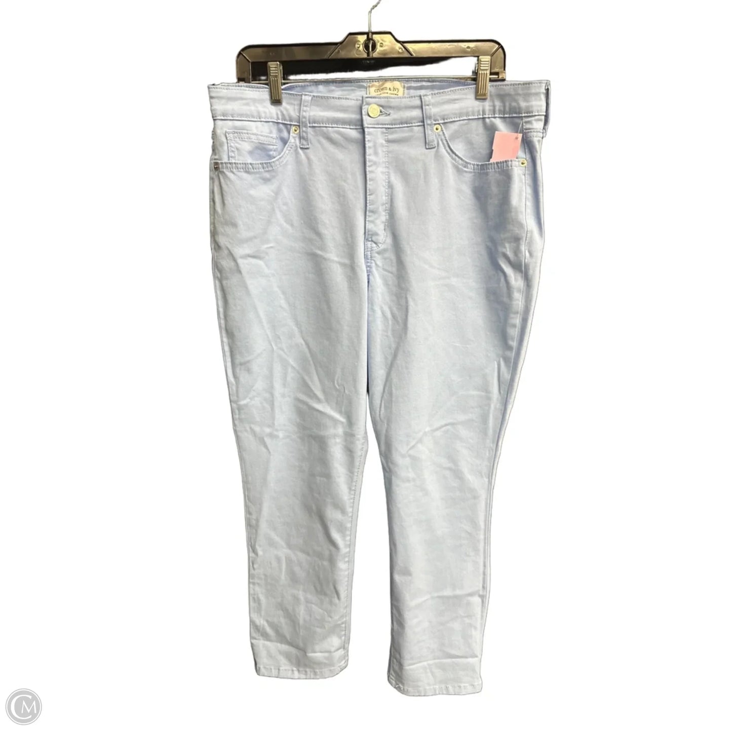 Jeans Straight By Crown And Ivy In Blue, Size: 14