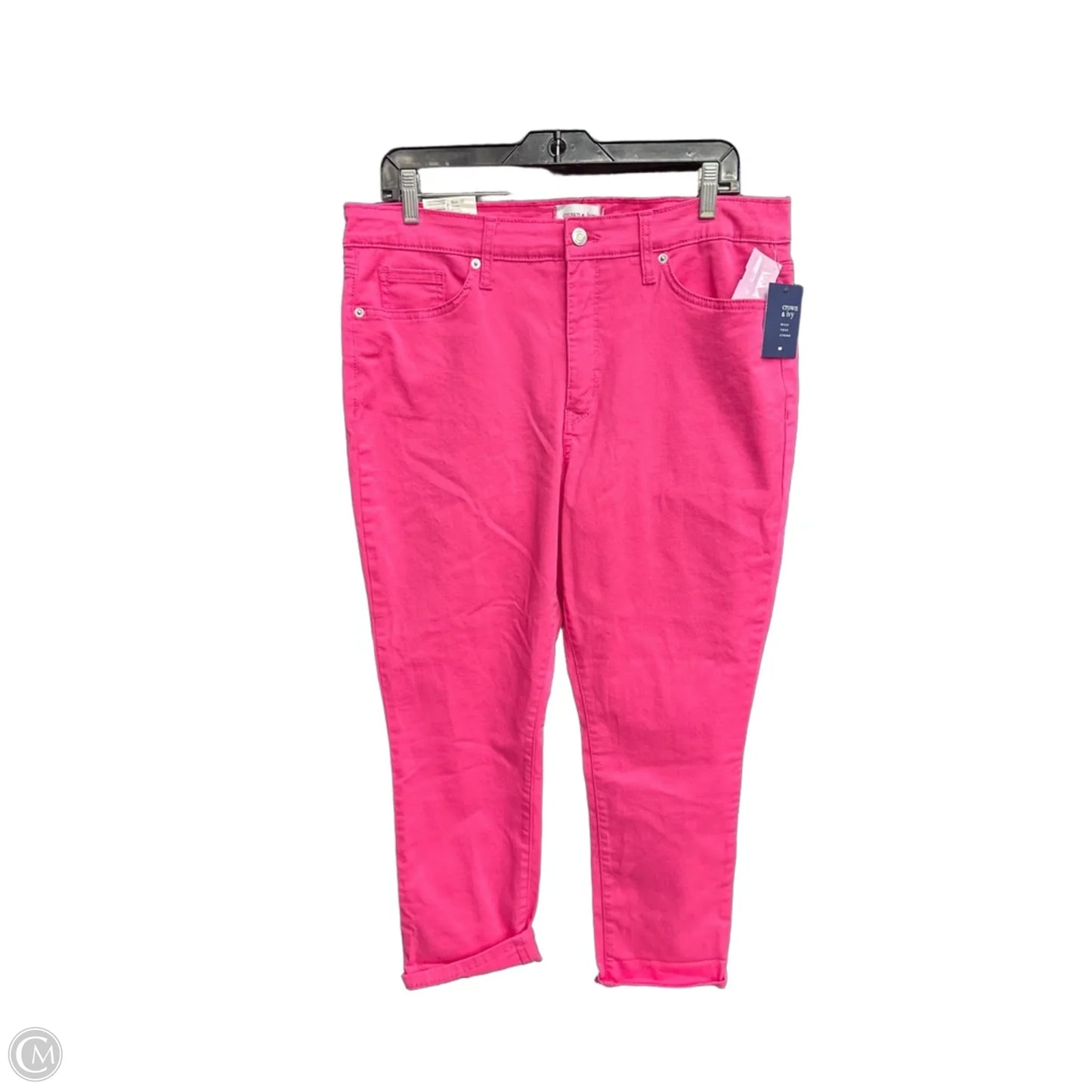 Jeans Straight By Crown And Ivy In Pink, Size: 14