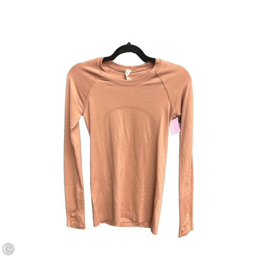 Athletic Top Long Sleeve Crewneck By Lululemon In Mauve, Size: S