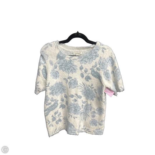 Sweater Short Sleeve By Rachel Zoe In Floral Print, Size: L