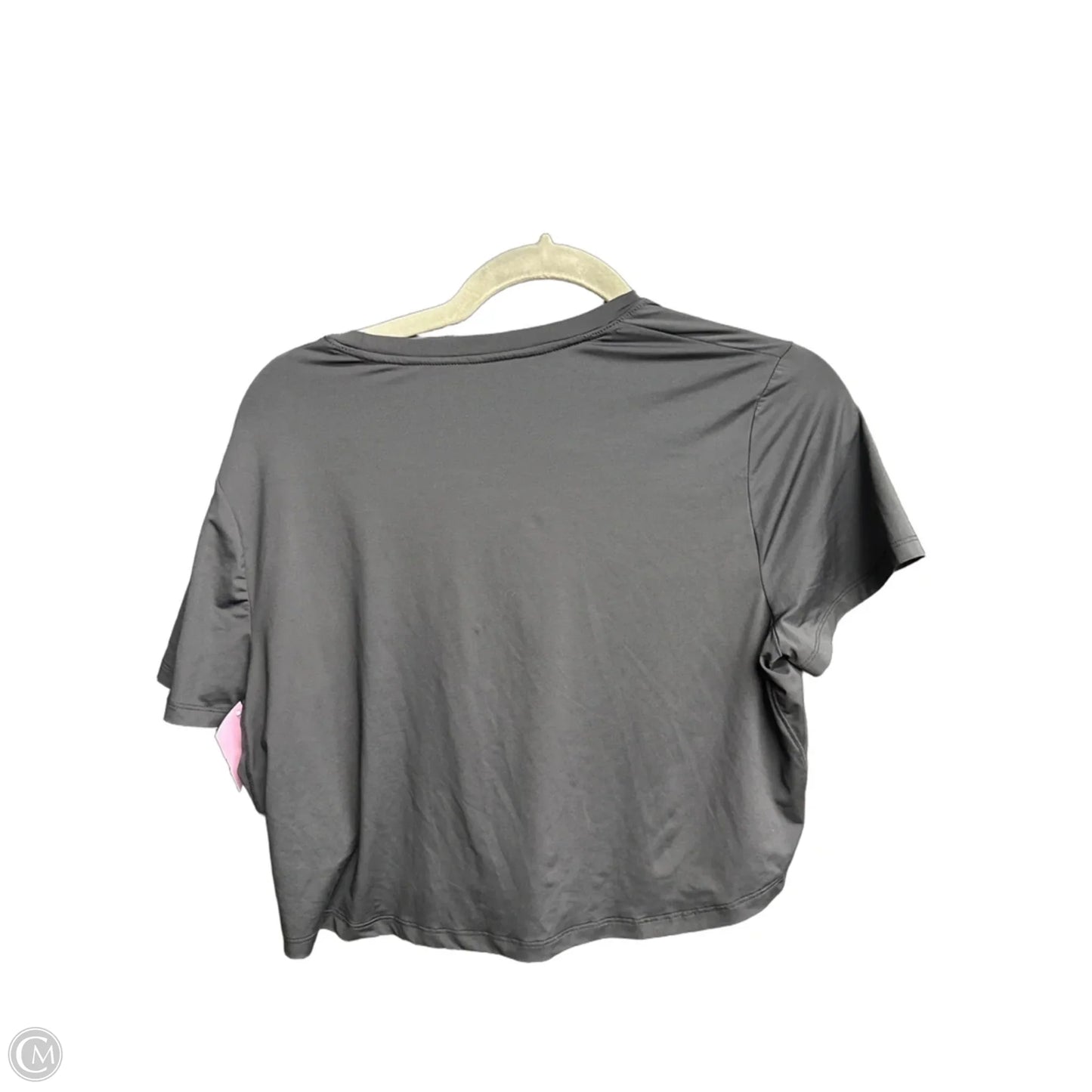Athletic Top Short Sleeve By Nike In Black, Size: M