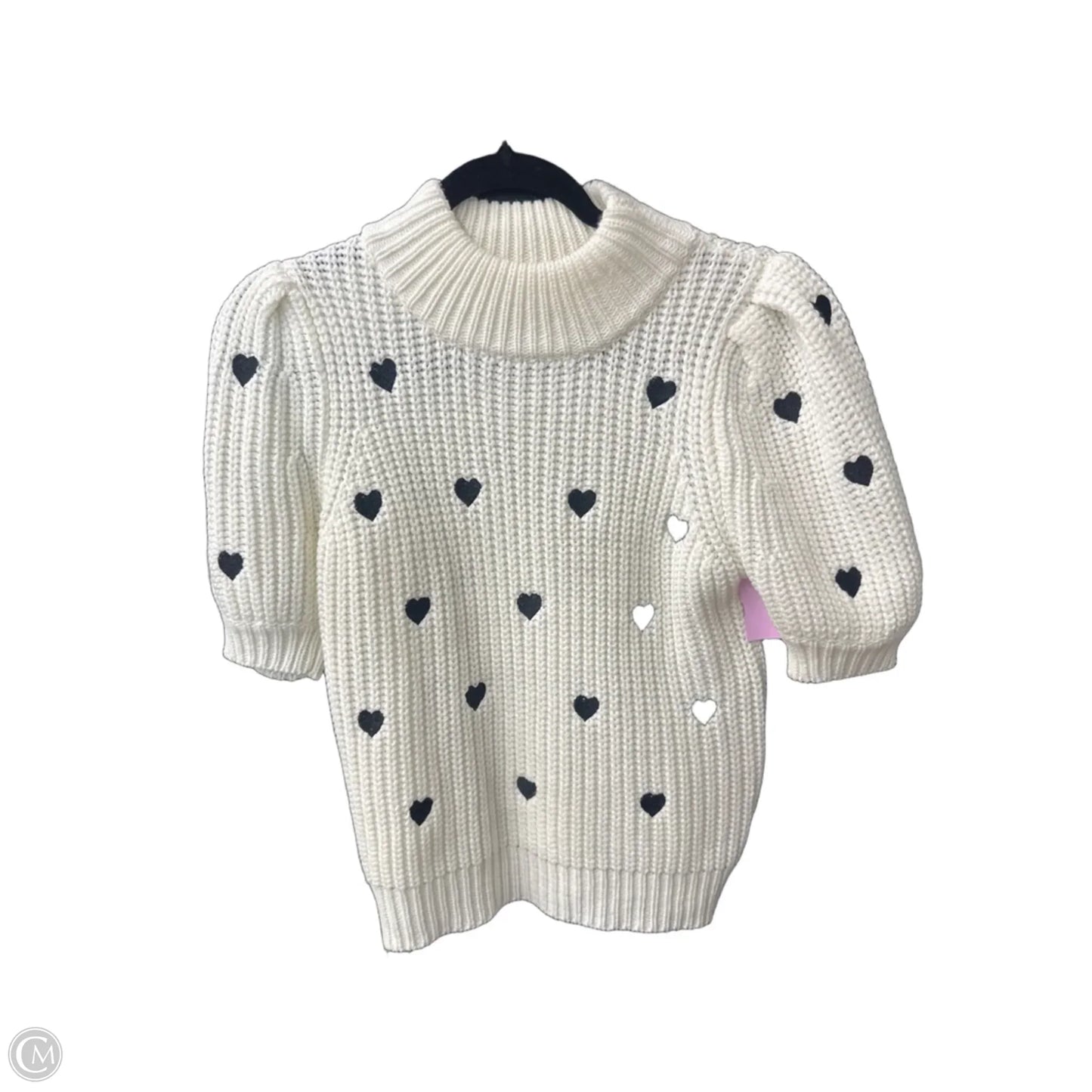 Sweater Short Sleeve By English Factory In White, Size: Xs
