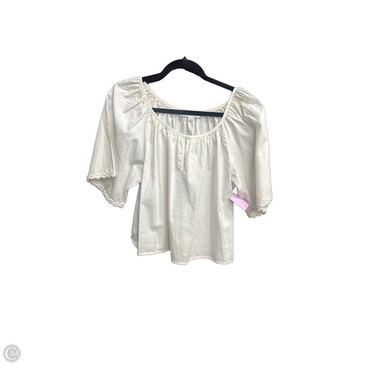 Top Short Sleeve By Corey Lynn Calter In White, Size: M