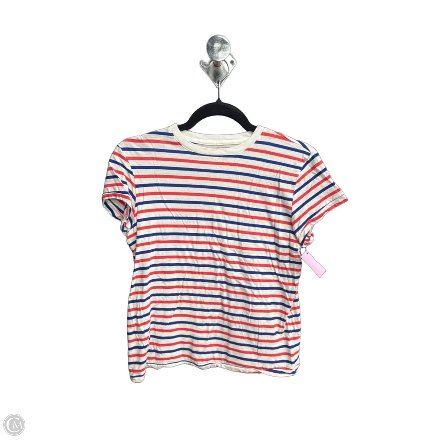 Top Short Sleeve Basic By Universal Thread In Striped Pattern, Size: Xs