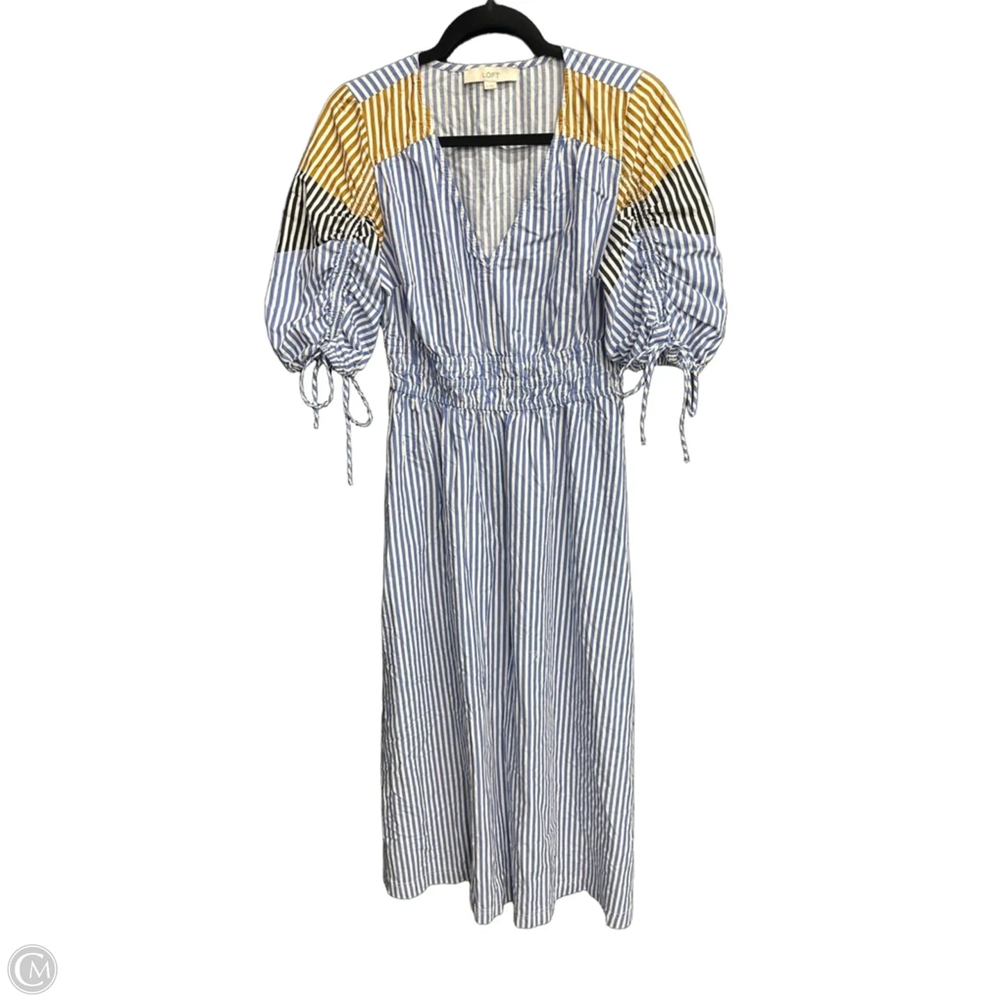 Dress Casual Maxi By Loft In Striped Pattern, Size: M