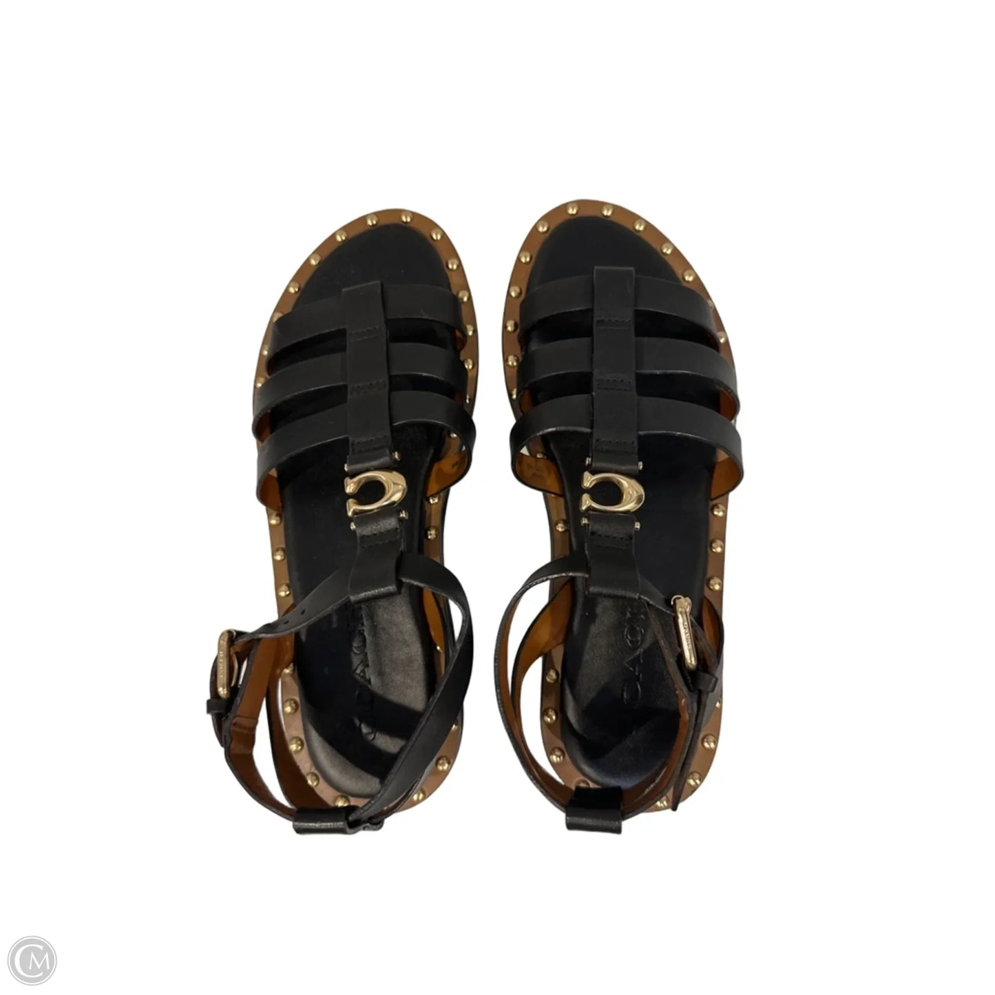 Sandals Designer By Coach In Black, Size: 7