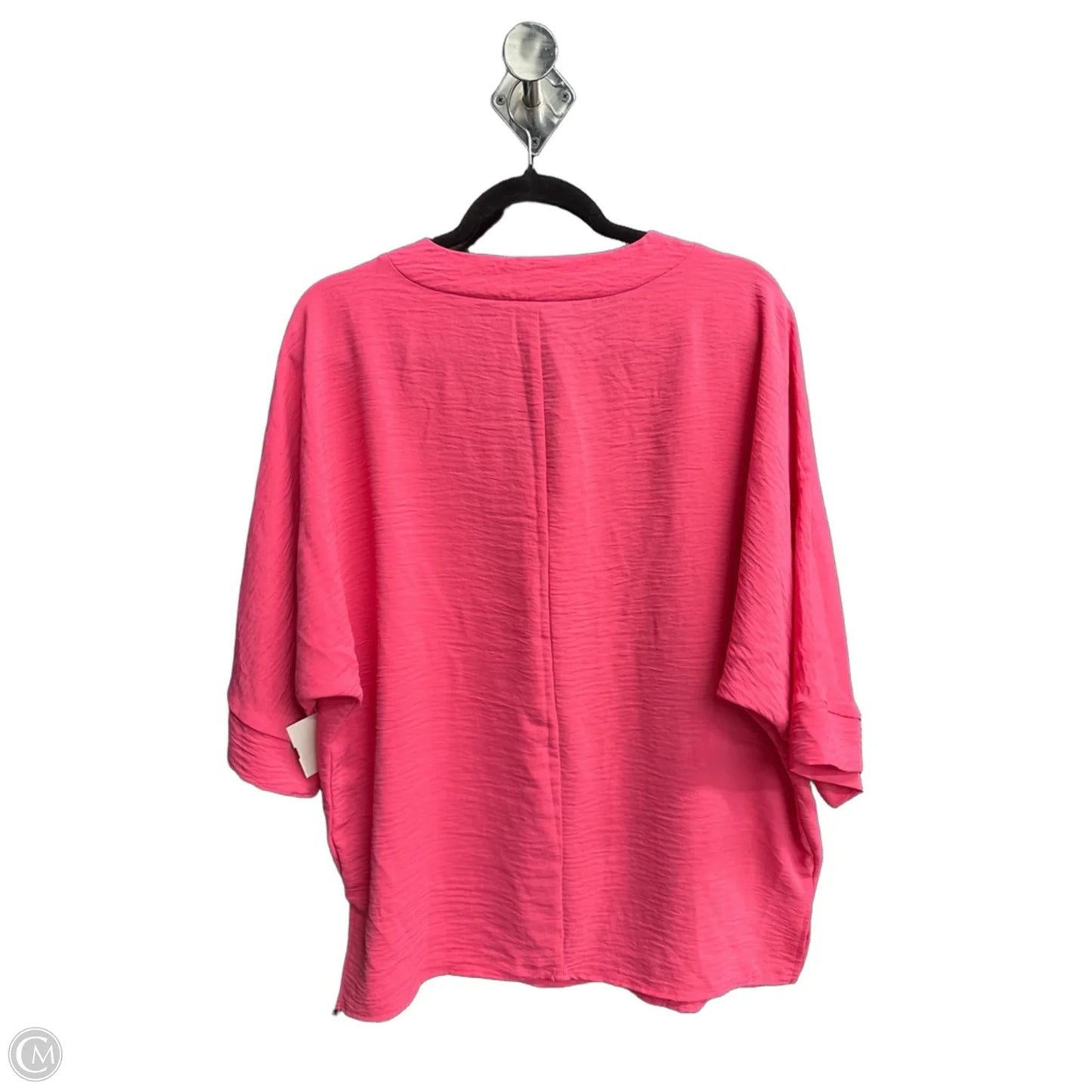 Top 3/4 Sleeve By Zenana In Pink, Size: M