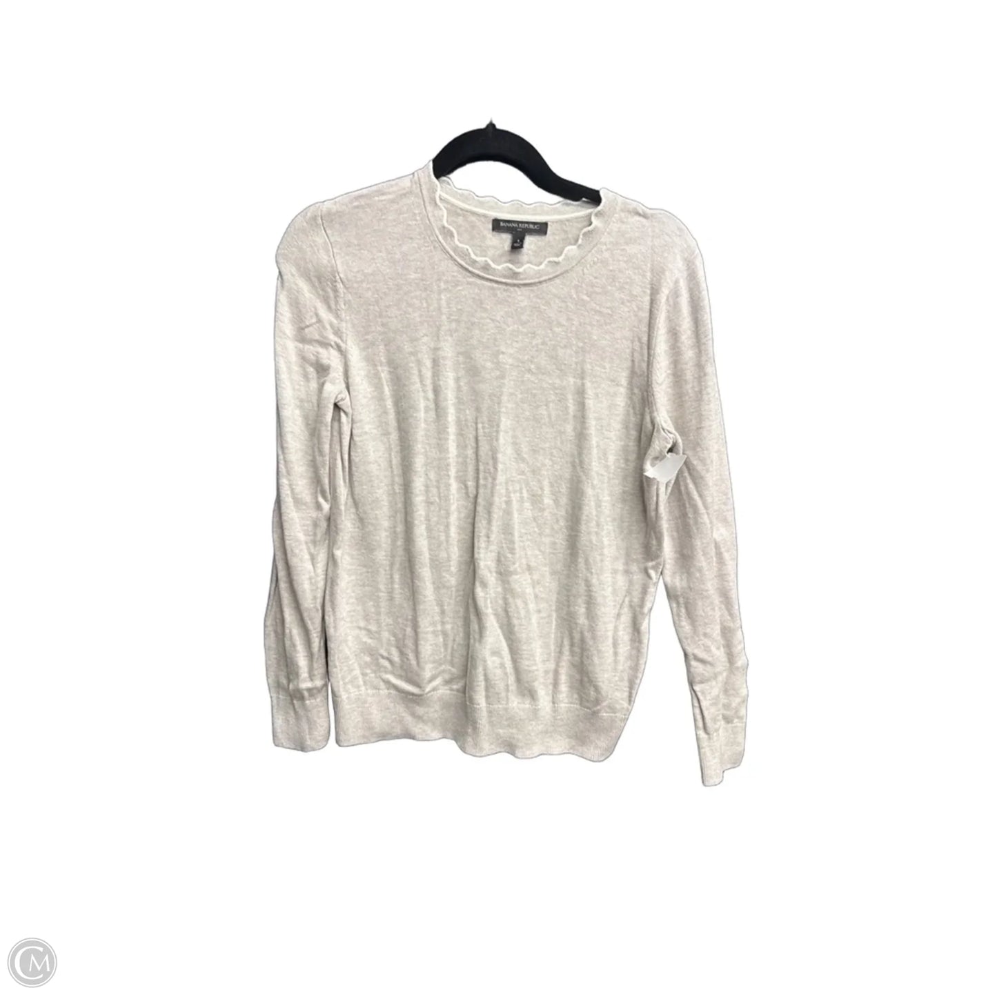 Top Long Sleeve By Banana Republic In Beige, Size: S