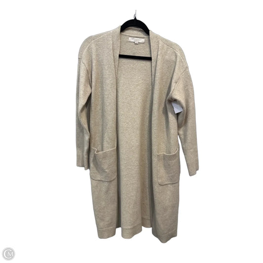 Cardigan By Loft In Tan, Size: Xs