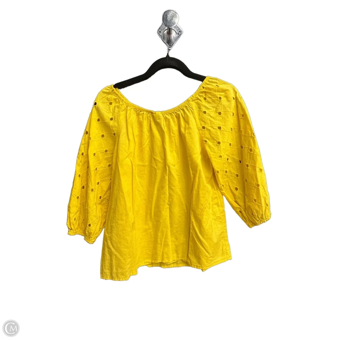 Top Long Sleeve By A New Day In Yellow, Size: Xs