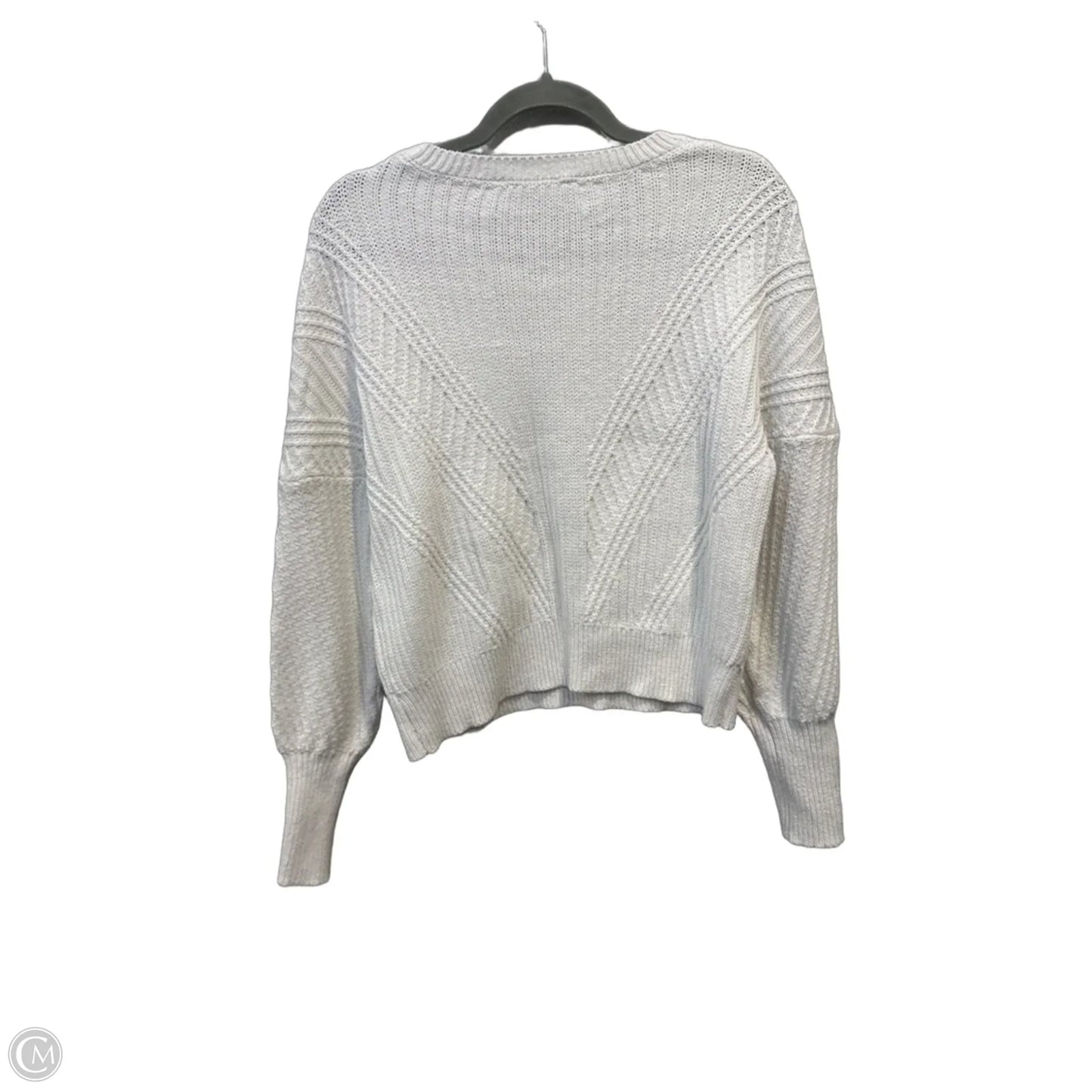Sweater By Time And Tru In White, Size: S