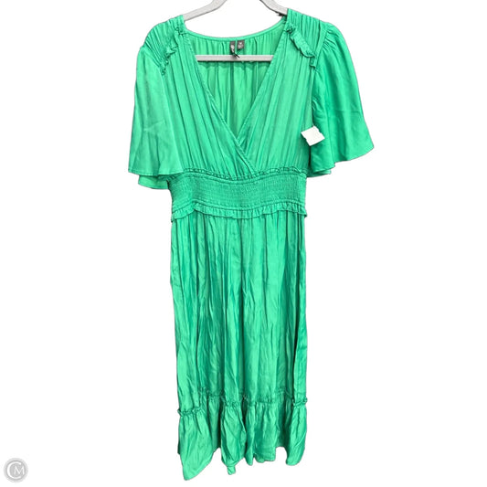 Dress Casual Maxi By Versona In Green, Size: M