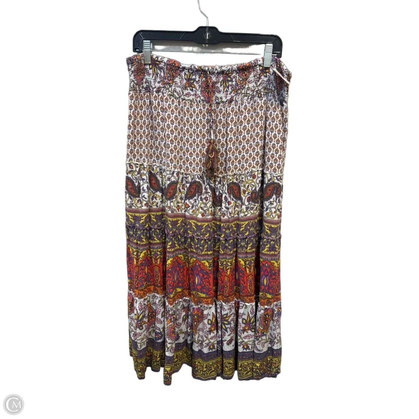 Skirt Midi By John Mark In Floral Print, Size: 12