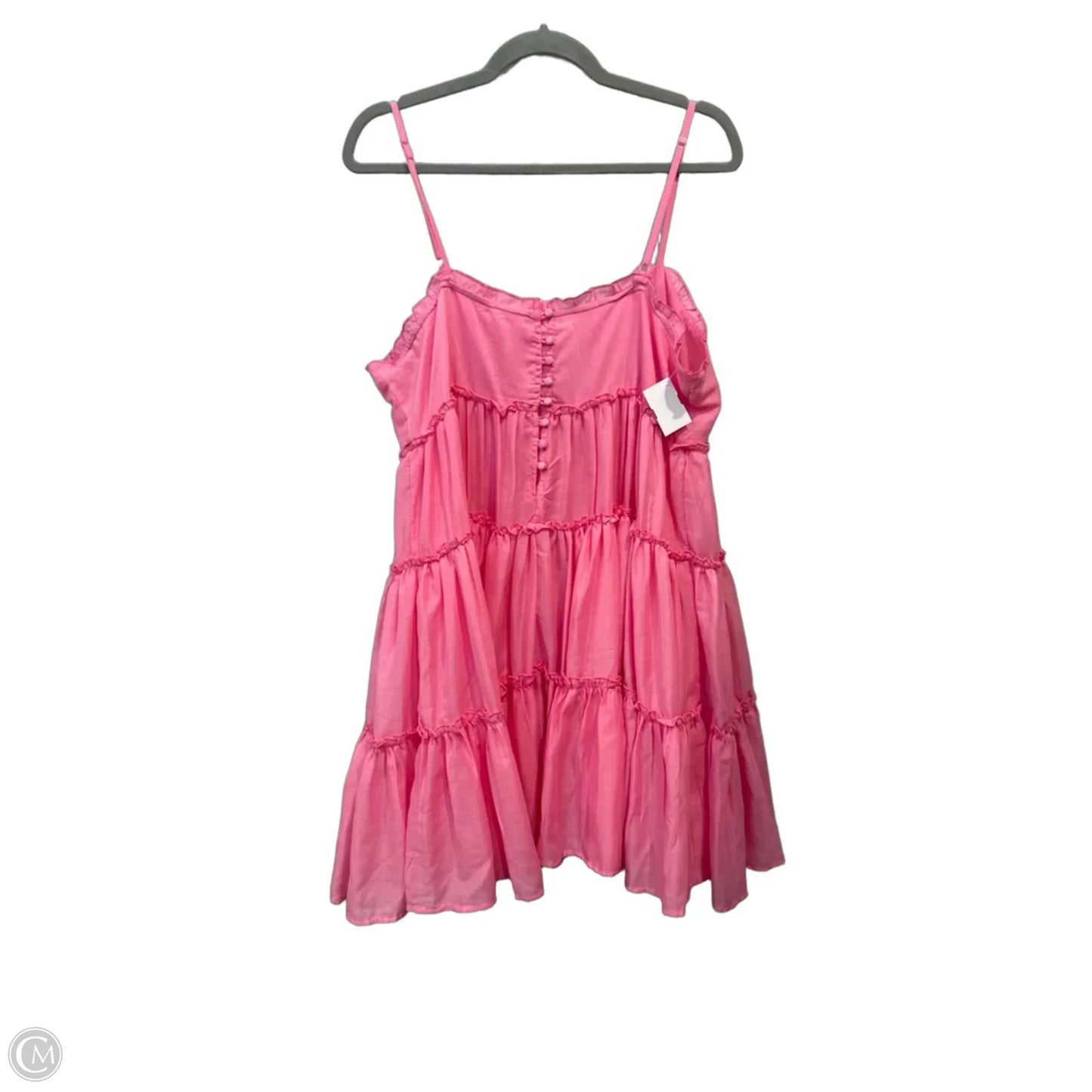 Dress Casual Midi By Clothes Mentor In Pink, Size: Xl