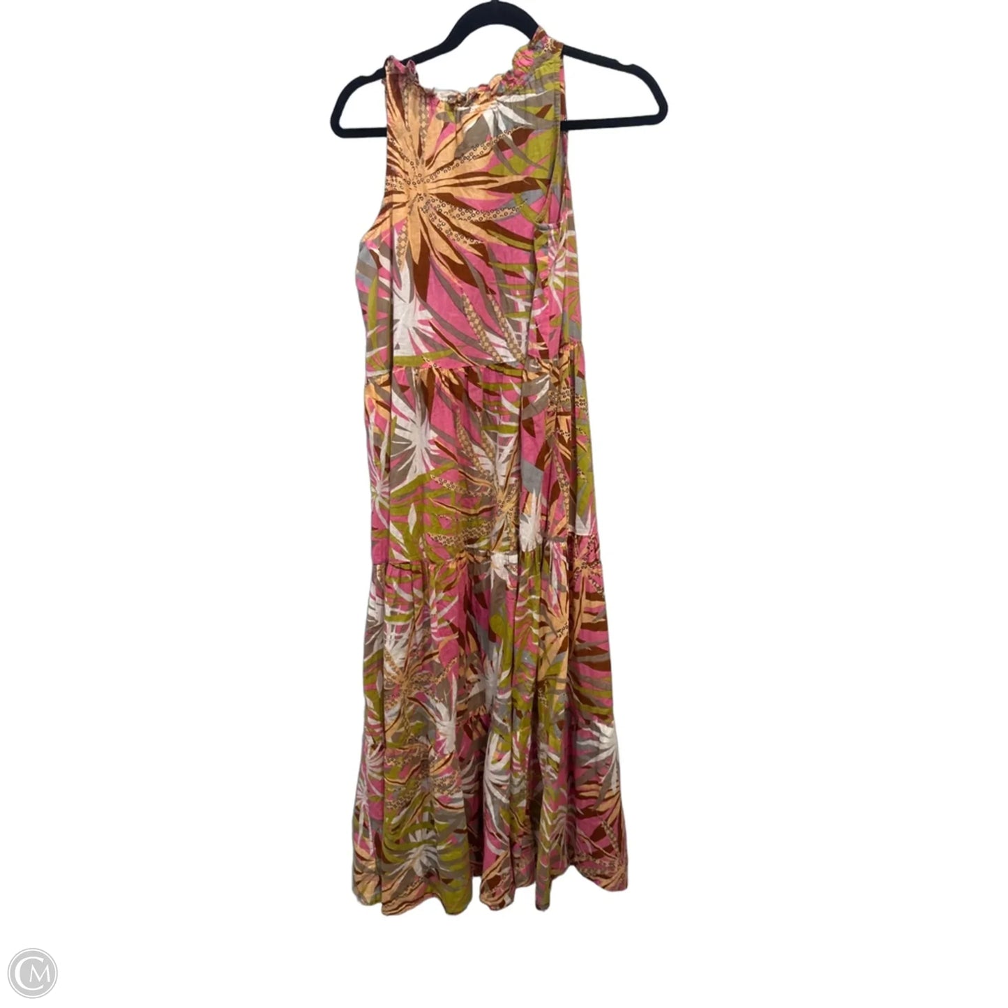 Dress Casual Midi By Clothes Mentor In Floral Print, Size: M