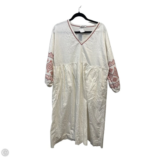 Dress Casual Midi By Madewell In White, Size: L
