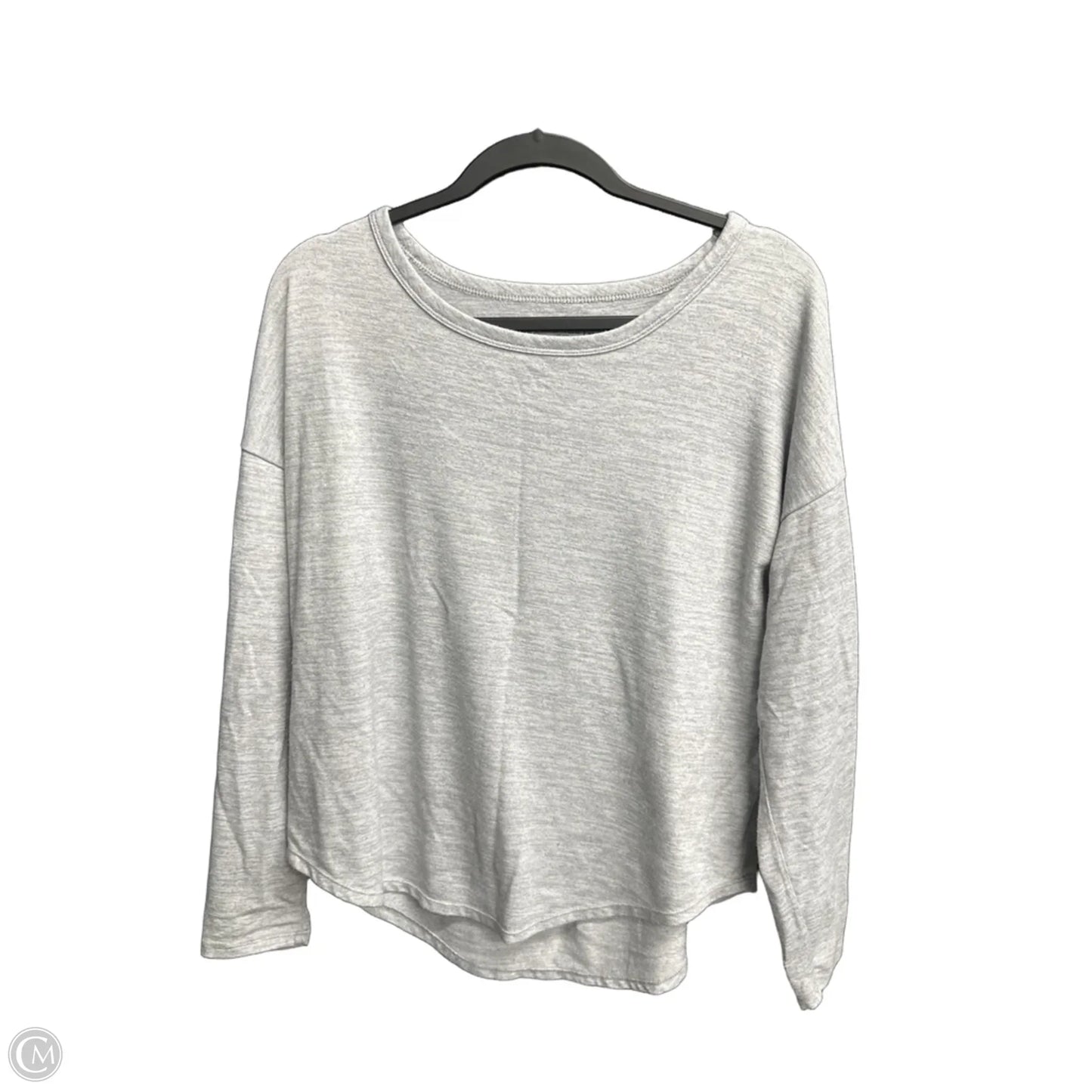 Top Long Sleeve Basic By Time And Tru In Grey, Size: M