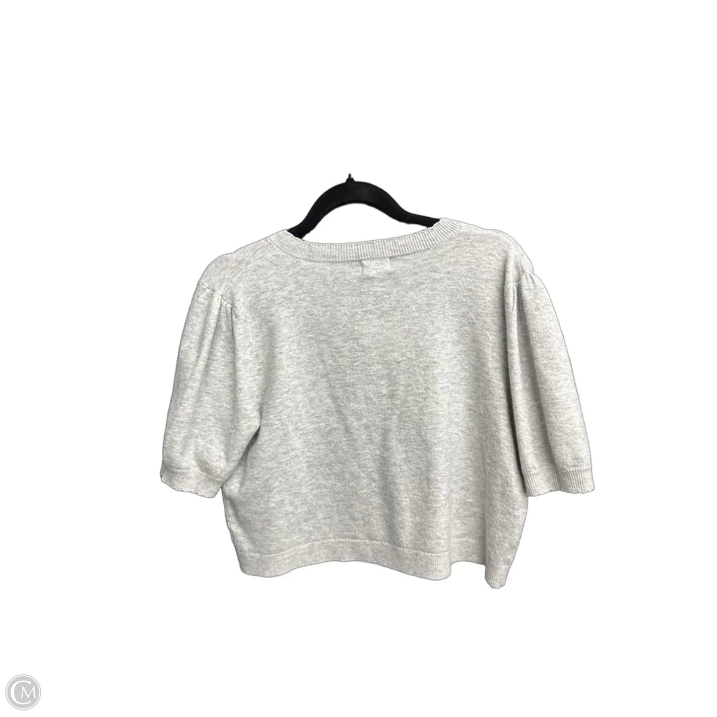 Sweater Short Sleeve By Clothes Mentor In Grey, Size: L